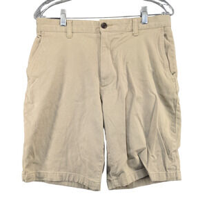 Dockers Mens Chino Shorts Tan Size 30 Cotton Slash Pockets Belt Loops